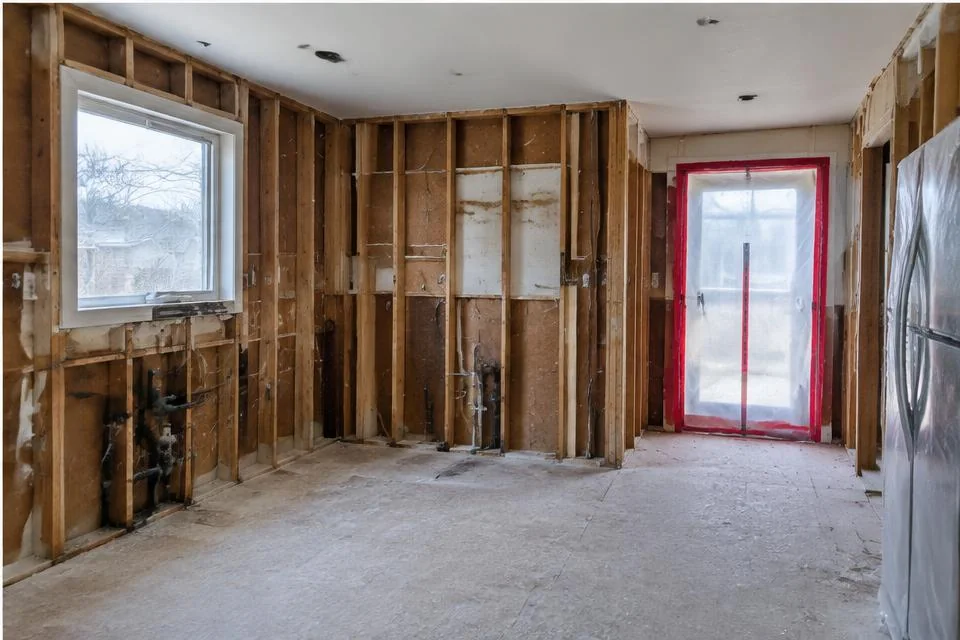 Interior Demolition worksite illustration