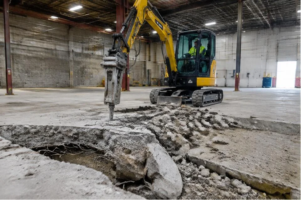 Concrete Removal worksite illustration