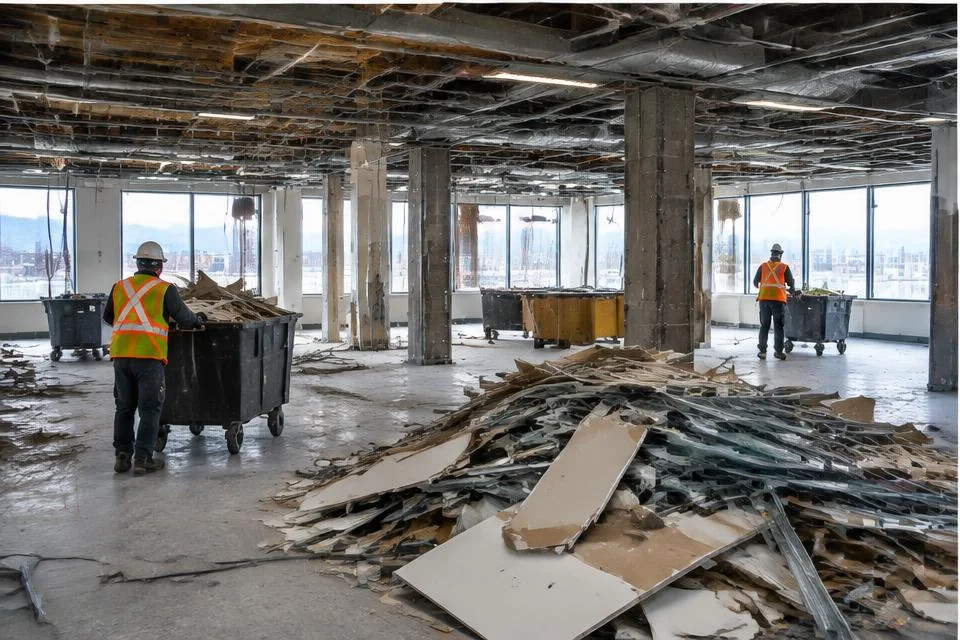 Commercial Demolition worksite