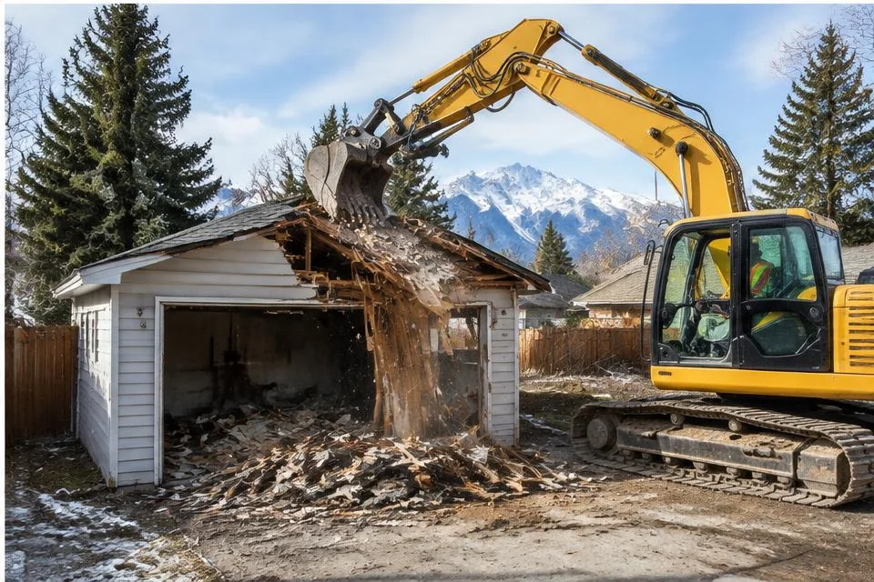 House & Garage Teardowns worksite