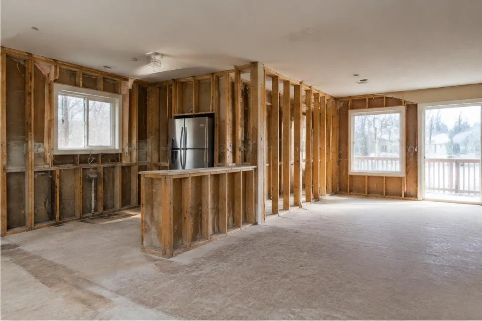 Interior Demolition worksite illustration