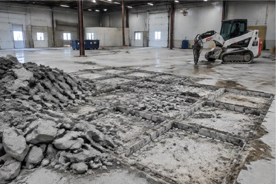 Concrete Removal worksite illustration