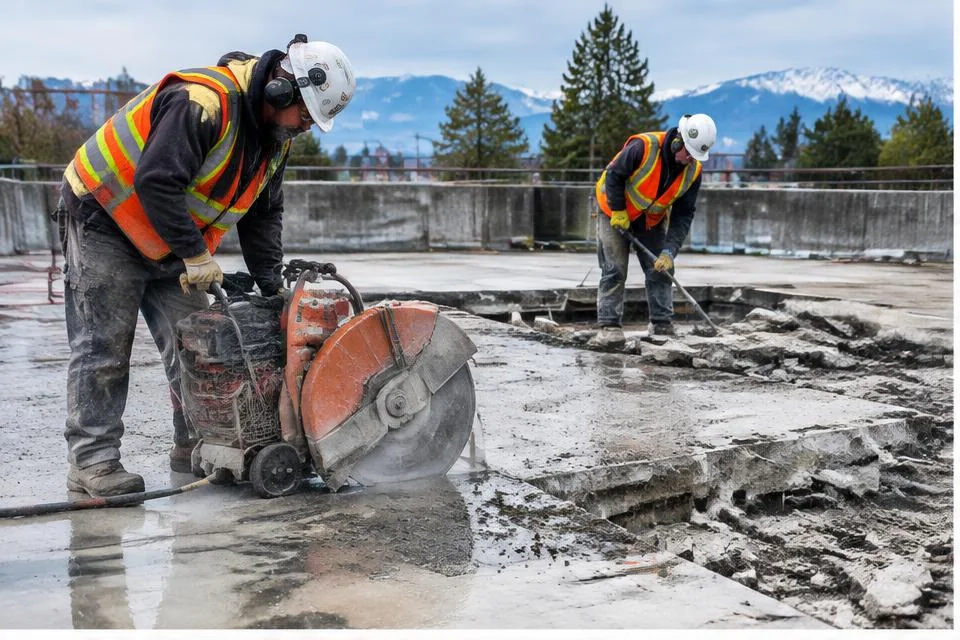 Concrete Removal worksite