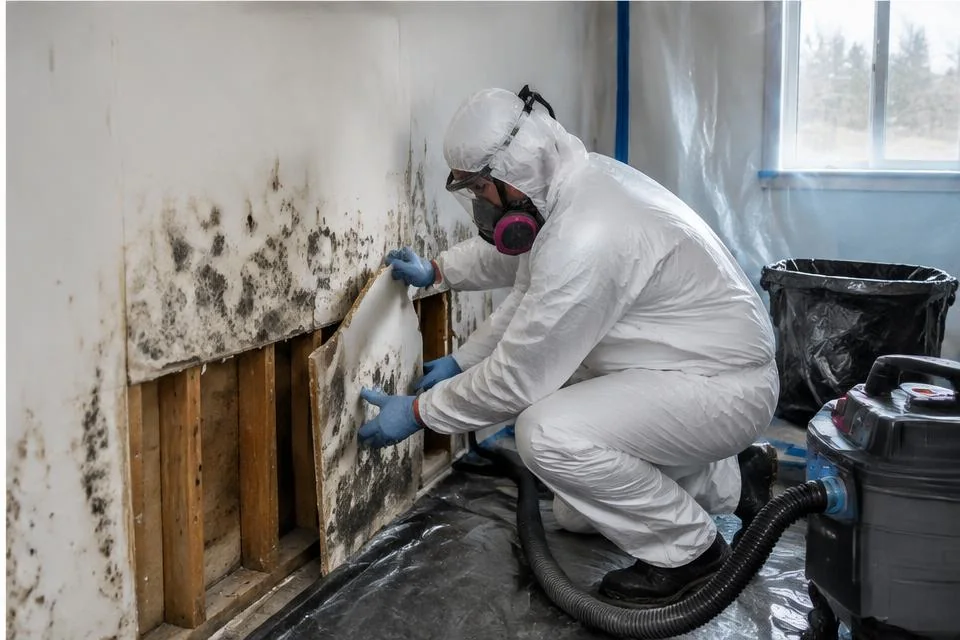 Mould Remediation worksite