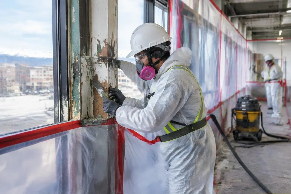 Lead Paint Removal worksite